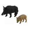 LEAN TOYS Conjunto de 2 figuras de javali com cria série animais da floresta
