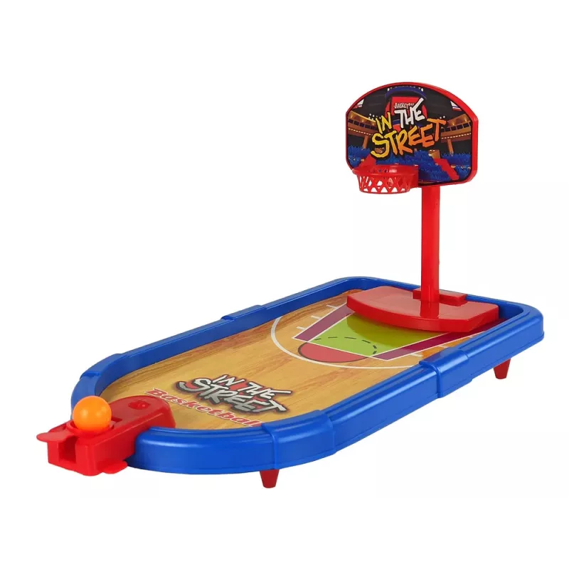 LEAN TOYS Conjunto de jogos de arcada 4 em 1 basquetebol futebol escudo bowling dardos