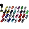 LEAN TOYS Conjunto de carros de mola de alumínio em caixa 30 peças carros de polícia desportivos