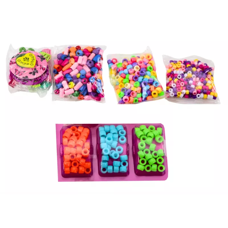LEAN TOYS Conjunto de contas em frasco para criar bijutaria 3em1