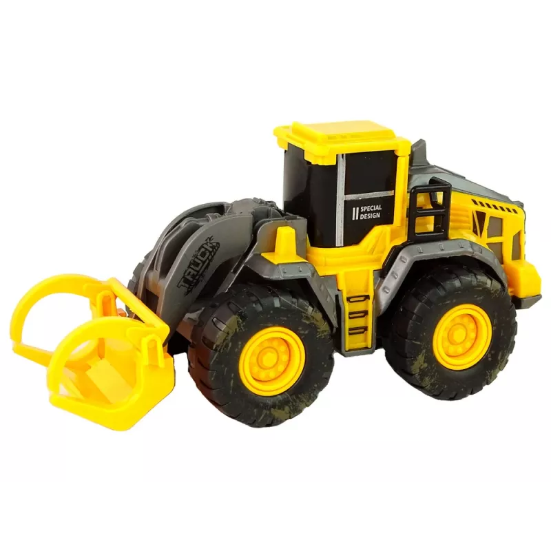 LEAN TOYS Conjunto de Veículos de Construção 3 Modelos Amarelos