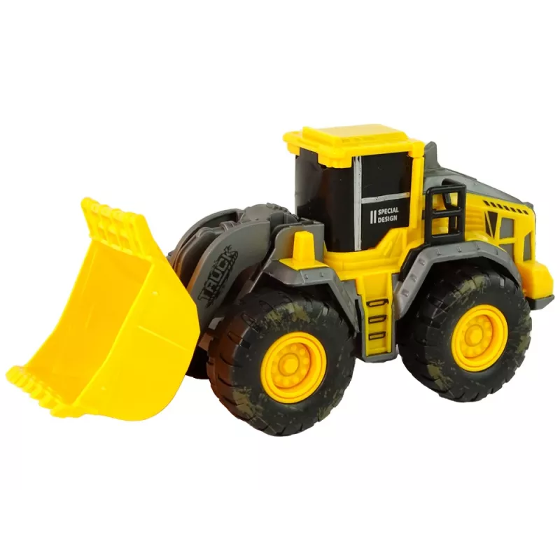 LEAN TOYS Conjunto de Veículos de Construção 3 Modelos Amarelos
