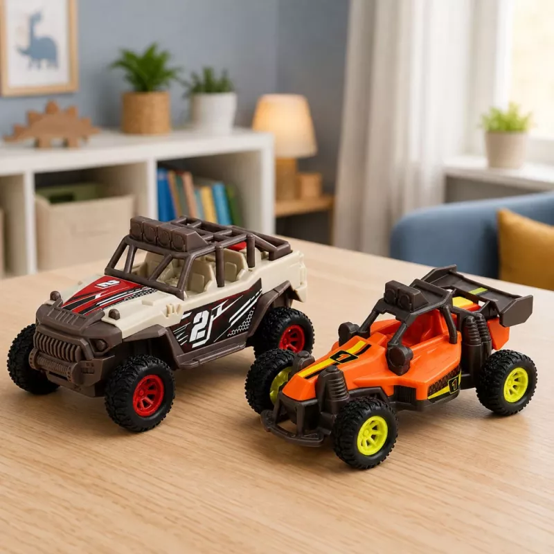 Conjunto de carros todo-o-terreno com luz e som LEAN TOYS, 2 peças