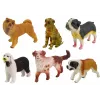 LEAN TOYS Conjunto de Figuras de Cães Raças Caninas 6 Elementos