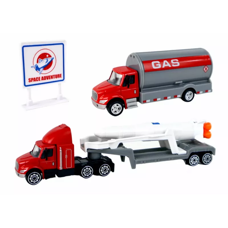 LEAN TOYS Conjunto de figuras Space Truck Rocket 15 peças