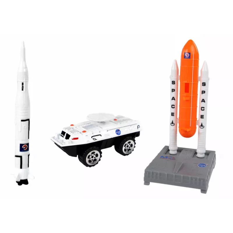 LEAN TOYS Conjunto de figuras Space Truck Rocket 15 peças