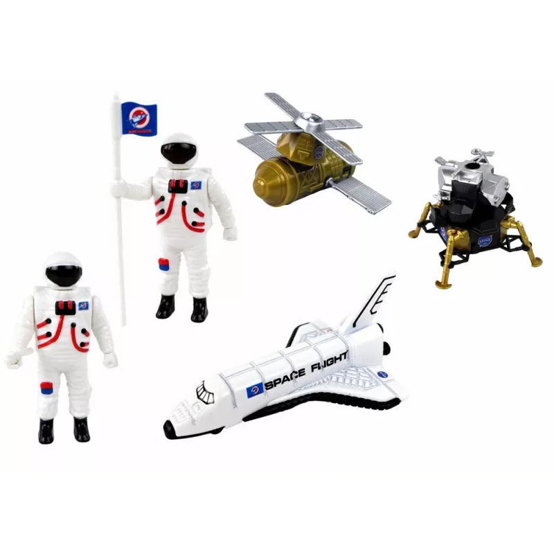 LEAN TOYS Conjunto de figuras Space Truck Rocket 15 peças