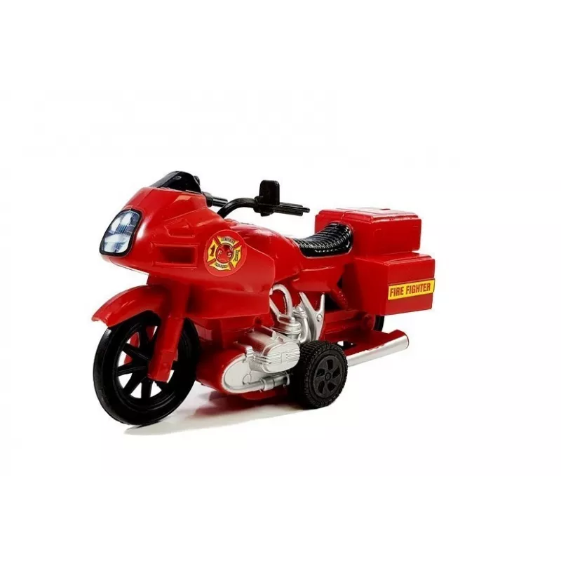 LEAN TOYS Conjunto Veículos de Bombeiros Helicóptero Motor Luz Sons