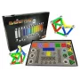 LEAN TOYS Conjunto Magnastix blocos magnéticos 560 + tabuleiro