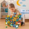 LEAN TOYS Conjunto de Blocos Magnéticos Pista de Bolas Colorido 98 peças
