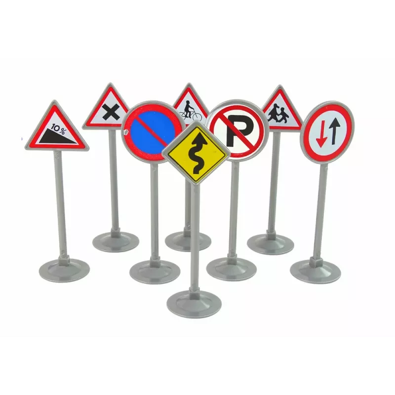 LEAN TOYS Conjunto de Sinais de Trânsito Luzes Sons 23 cm