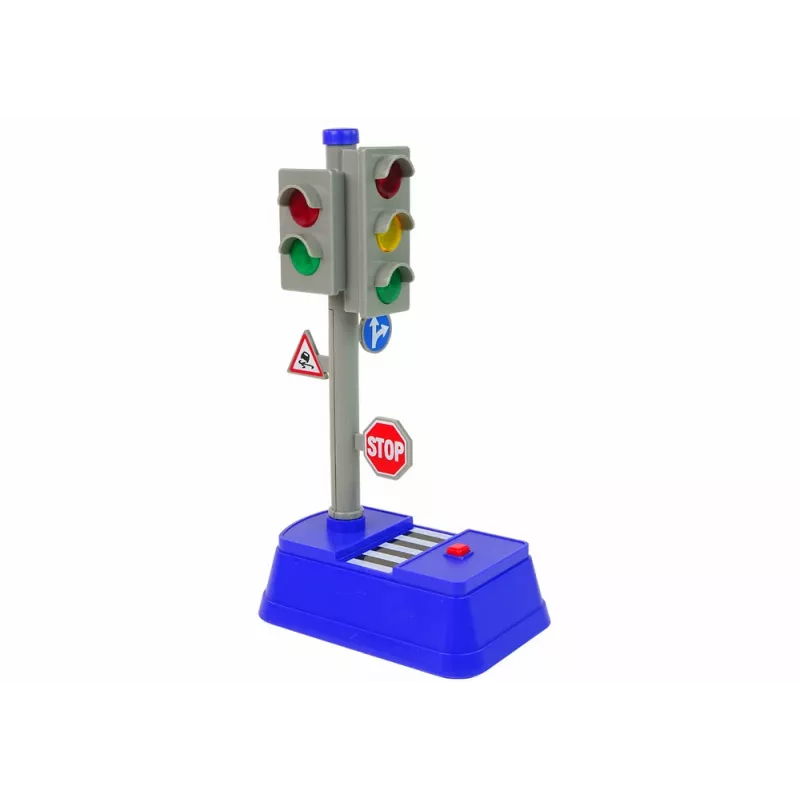 LEAN TOYS Conjunto de Sinais de Trânsito Luzes Sons 23 cm