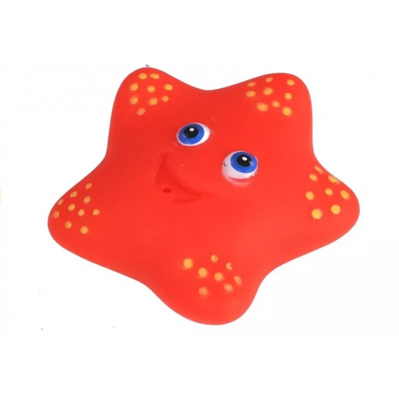LEAN TOYS Conjunto animais marinhos para o banho, rede de peixe de borracha, 12 peças