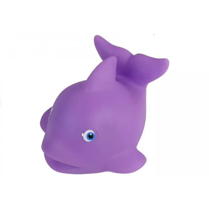 LEAN TOYS Conjunto animais marinhos para o banho, rede de peixe de borracha, 12 peças