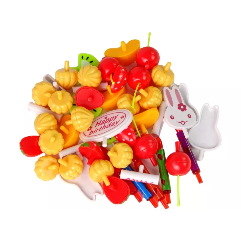 LEAN TOYS conjunto de decorações DIY com velcro de doces bolo bolachas