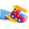 LEAN TOYS Conjunto de veículos Polícia Bombeiros Transportador de automóveis Veículos de aparafusar