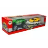 Conjunto de veículos LEAN TOYS carros desportivos amarelos e todo-o-terreno verdes com fricção