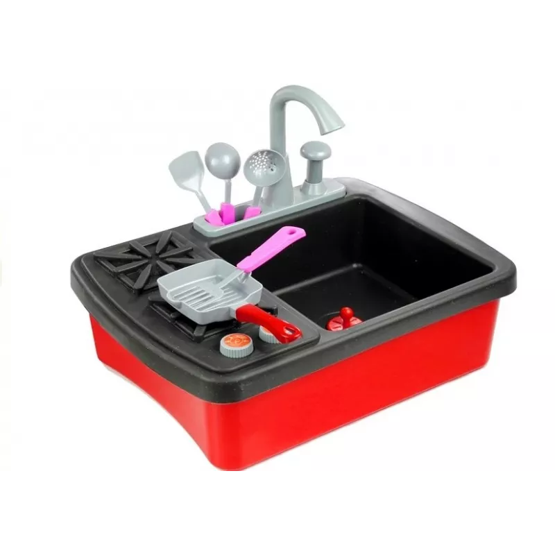 LEAN TOYS Lavatório lava-loiça de cozinha com acessórios