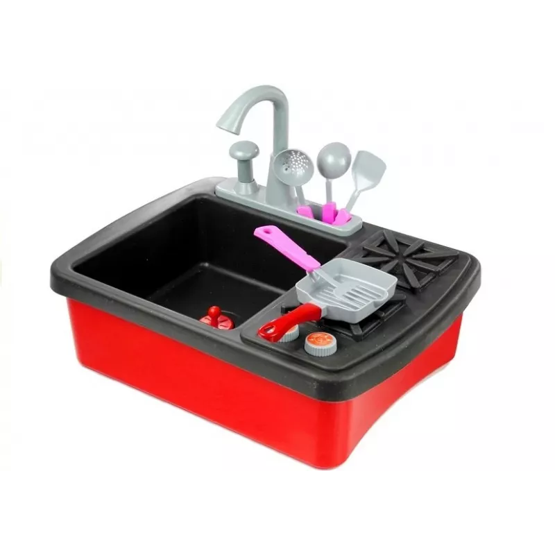 LEAN TOYS Lavatório lava-loiça de cozinha com acessórios
