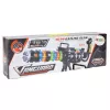 LEAN TOYS Rifle de precisão com suporte, luz, som e vibração – Brinquedo eletrónico preto