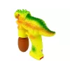 LEAN TOYS Pistola de Bolas de Sabão Dinossauro Líquido Ovo Amarelo