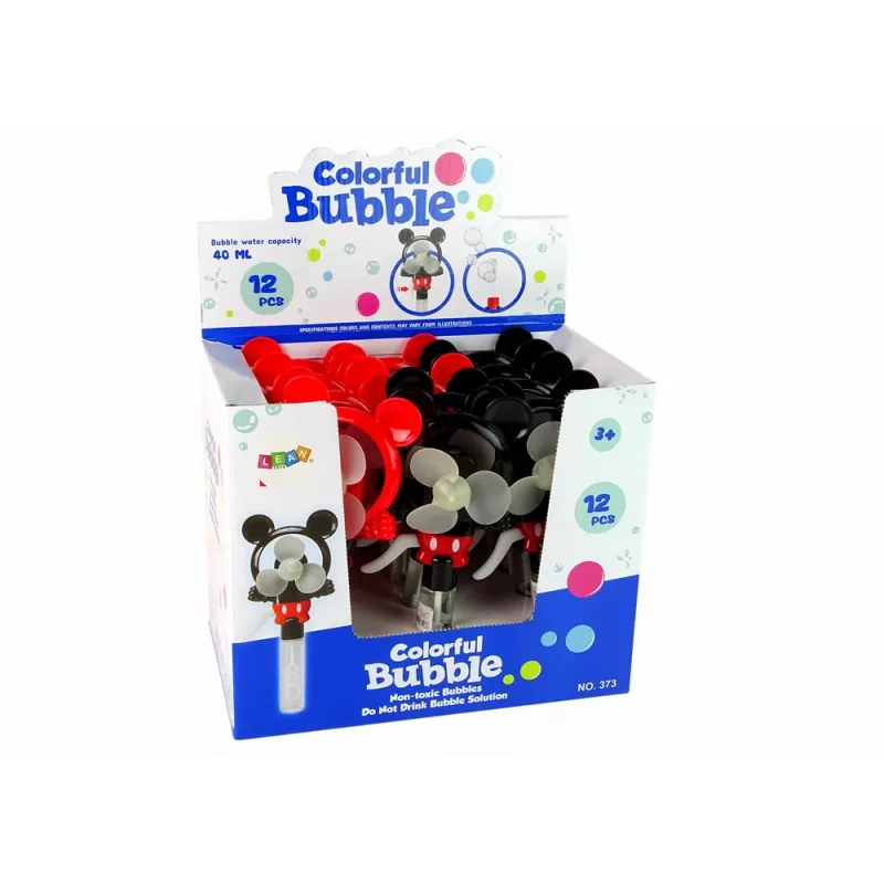LEAN TOYS Cata-vento de bolhas de sabão Mickey Mouse