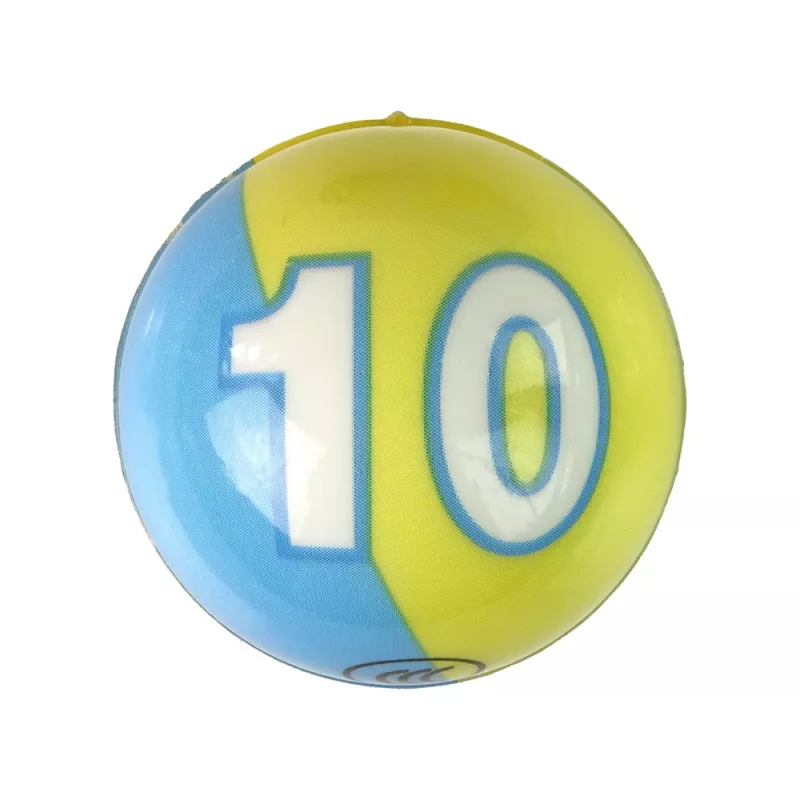 LEAN TOYS Bola macia pequena com padrões e cores para bebé 7 cm de diâmetro