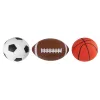 LEAN TOYS Conjunto de bolas de desporto macias 3 em 1 futebol basquetebol