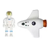 LEAN TOYS conjunto de brincar Space Mission Cosmos 4 elementos – foguetão, astronauta, rover e bandeira (4 peças, a partir de 3 anos)