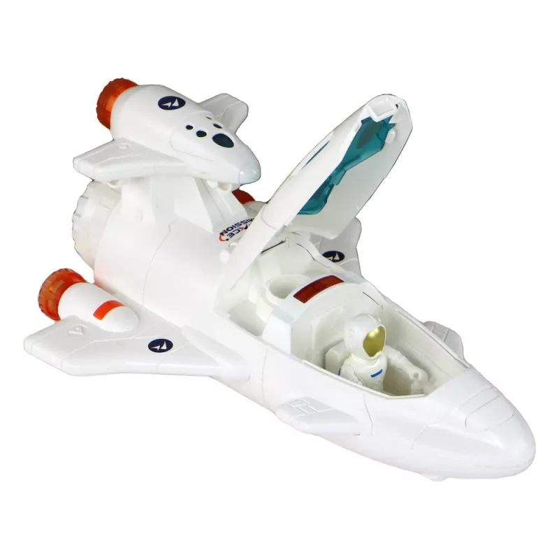 LEAN TOYS conjunto de brincar Space Mission Cosmos 4 elementos – foguetão, astronauta, rover e bandeira (4 peças, a partir de 3 anos)
