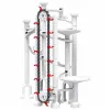 LEAN TOYS Space Track Blocos de construção 153 peças - Conjunto 3D colorido de pista de berlindes com túneis e bolas