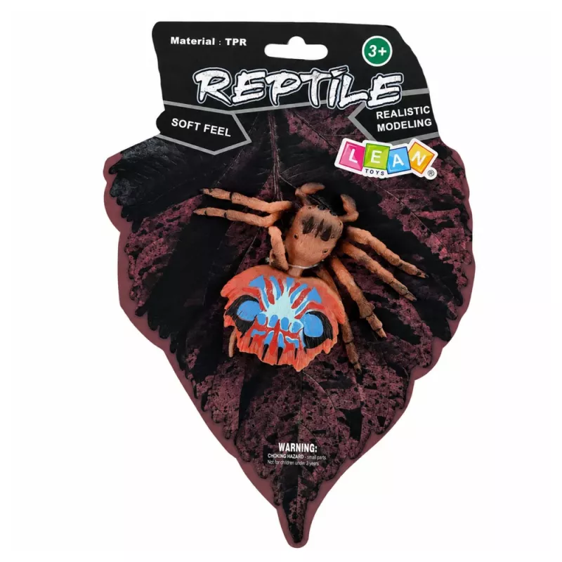 LEAN TOYS Spider Tarantula Figura de borracha esticável realista 12 cm