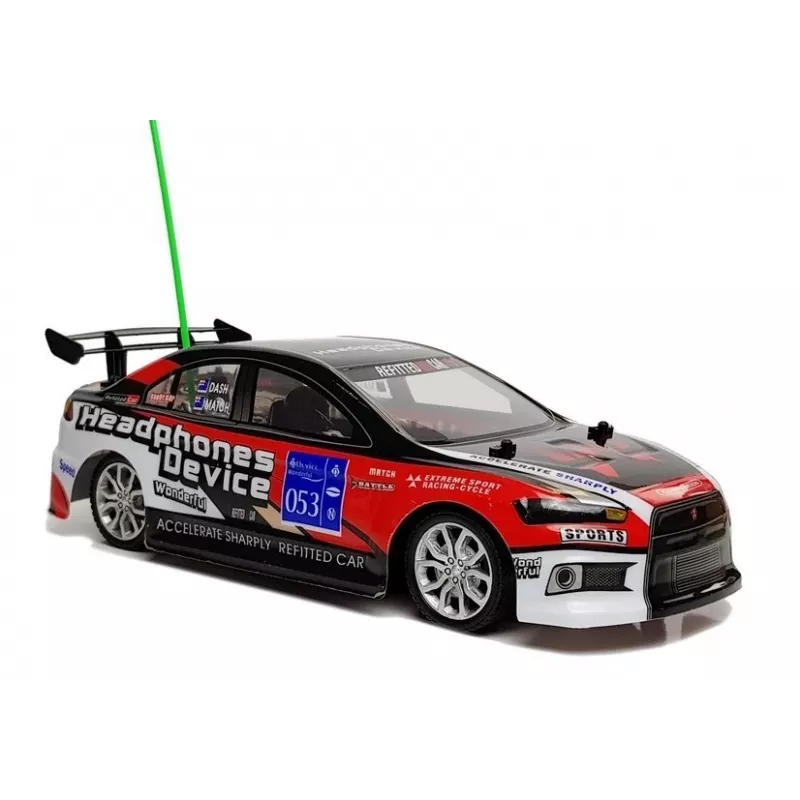 LEAN TOYS Carro telecomandado desportivo de corrida R/C 27MHz vermelho