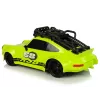 LEAN TOYS Carro desportivo 1:18 verde roda sobresselente piloto