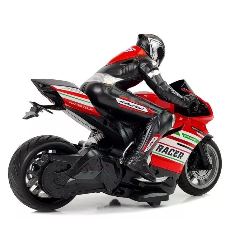 Mota desportiva radiocomandada LEAN TOYS 2.4G Racer alcance 35m vermelha