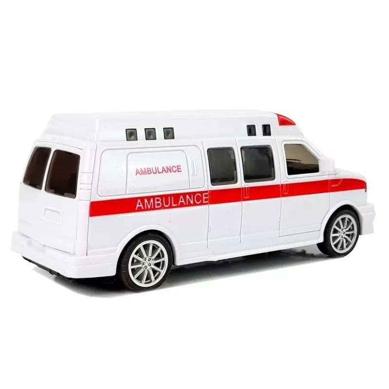 LEAN TOYS Ambulância telecomandada som luz sirene