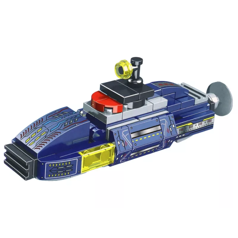 Blocos de construção submarino LEAN TOYS 115 peças autocolantes de construção