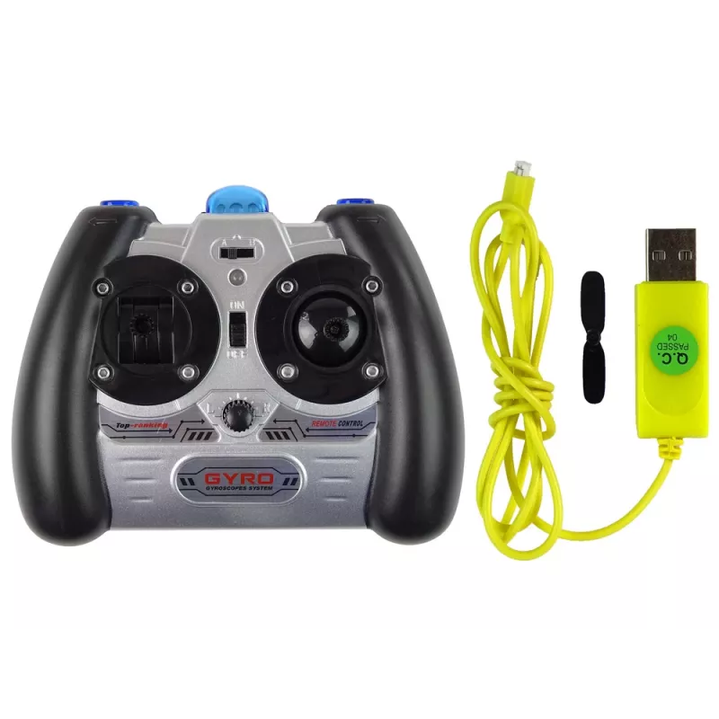 Helicóptero RC LEAN TOYS SYMA S107G com comando e bateria recarregável - azul