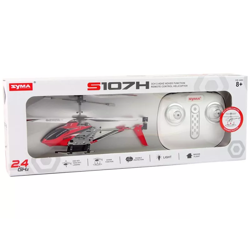 LEAN TOYS SYMA S107H Helicóptero RC 2.4G vermelho