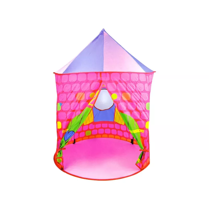 LEAN TOYS Tenda palácio castelo de princesas base para crianças rosa