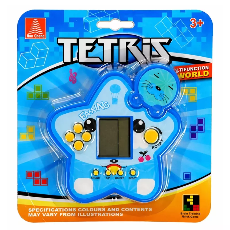 LEAN TOYS Tetris Star Jogo eletrónico - Azul