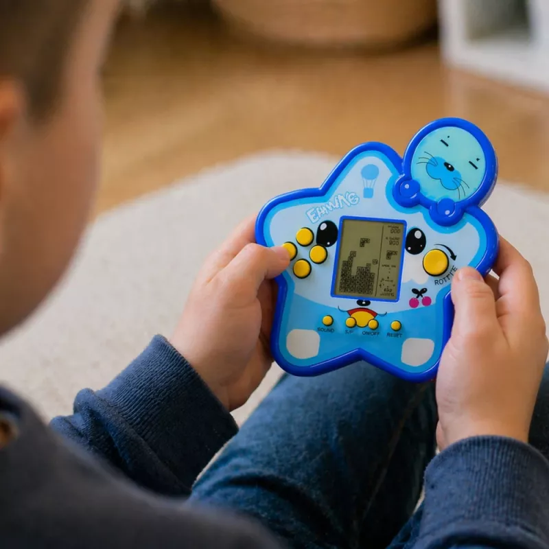 LEAN TOYS Tetris Star Jogo eletrónico - Azul