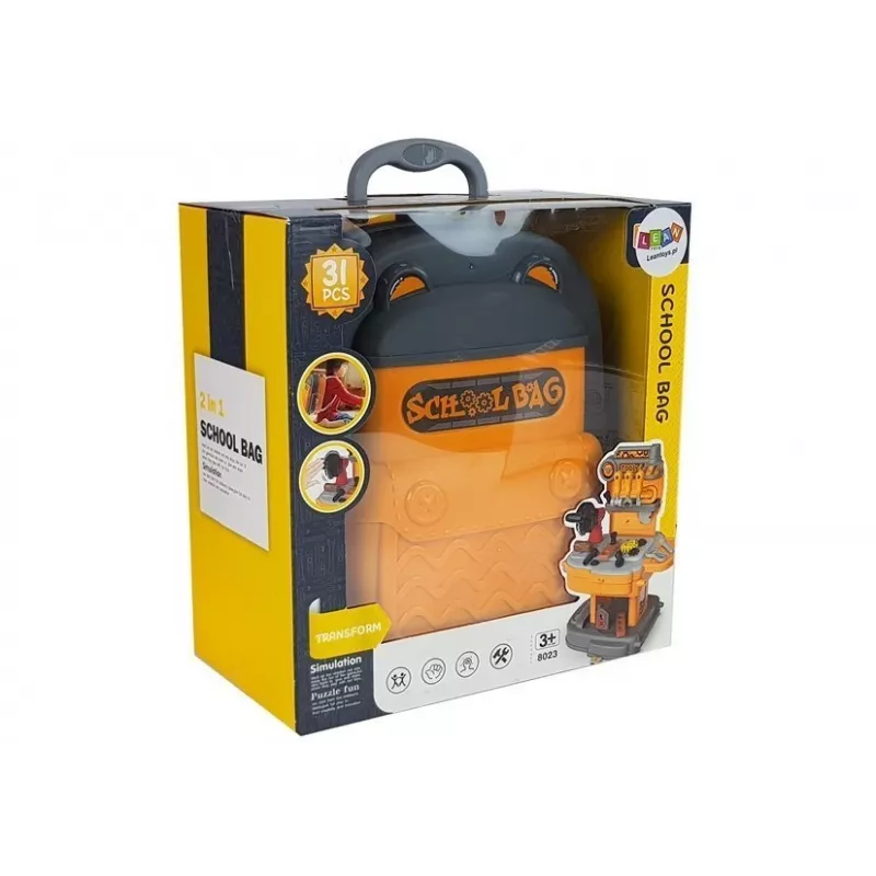Mesa de aprendizagem LEAN TOYS com projetor, cadeira, lápis de cor, ímanes, letras e números
