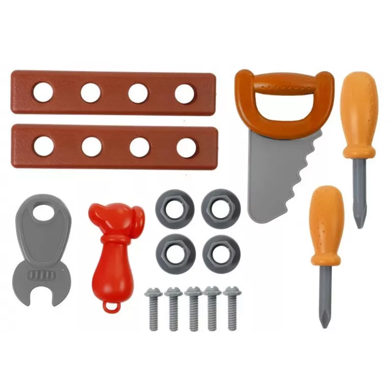 LEAN TOYS Conjunto de Ferramentas em Trolley Oficina Serra Chaves de Fendas