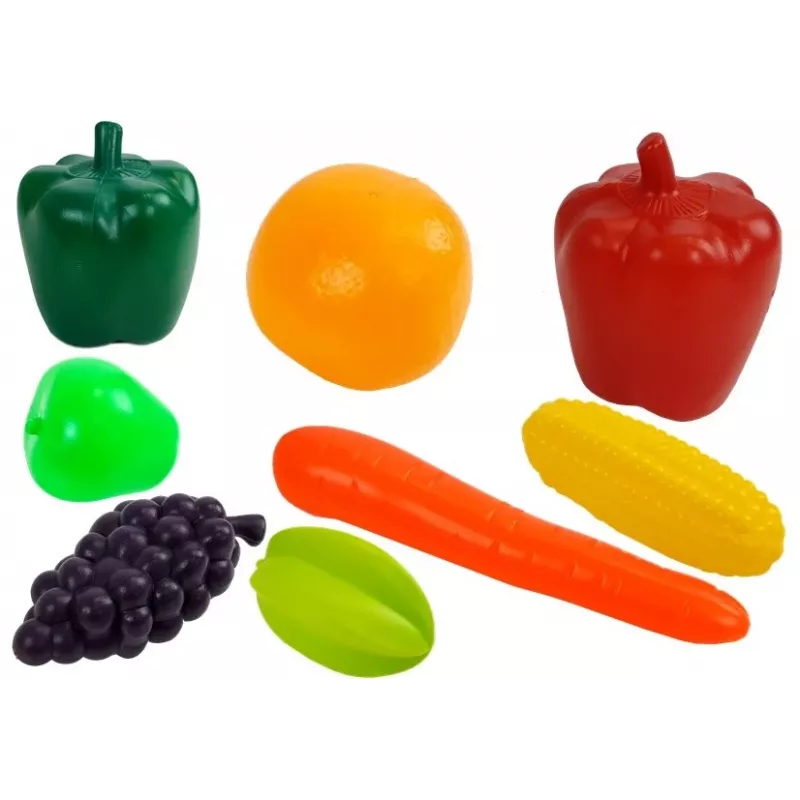 LEAN TOYS Mercado de Brincar com Carrinho de Compras, Caixa, Scanner e Alimentos