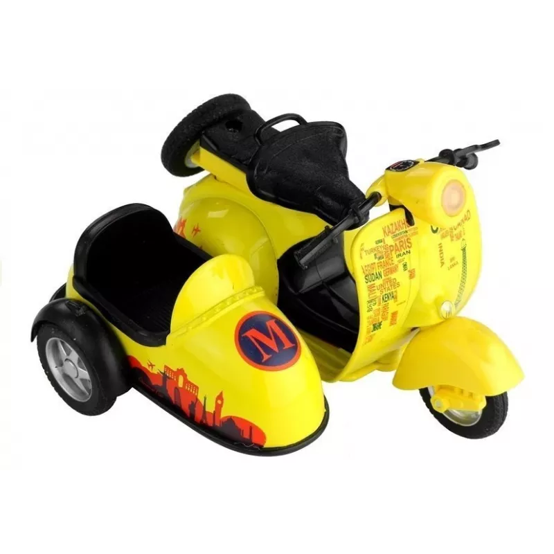 LEAN TOYS Mota de brinquedo 3 cores Conduzir luzes jogo 1:14