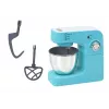 LEAN TOYS Robô de cozinha planetário de brinquedo com 3 acessórios intercambiáveis, turquesa