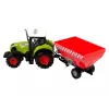LEAN TOYS Trator de quinta com reboque de cereais removível som verde