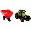 LEAN TOYS Trator de quinta com reboque de cereais removível som verde