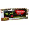 LEAN TOYS Trator de quinta com reboque de cereais removível som verde